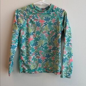 Tropical Kids Long Sleeve Swim Rashguard